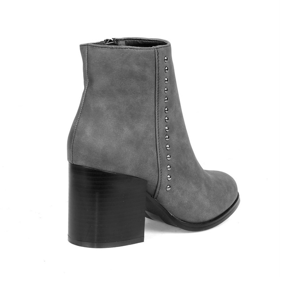 Durent-01 Mid-Calf Women's Chunky Heel Booties - Picture 3 of 3